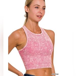 Zenana Outfitters Ash Pink Sports Bra